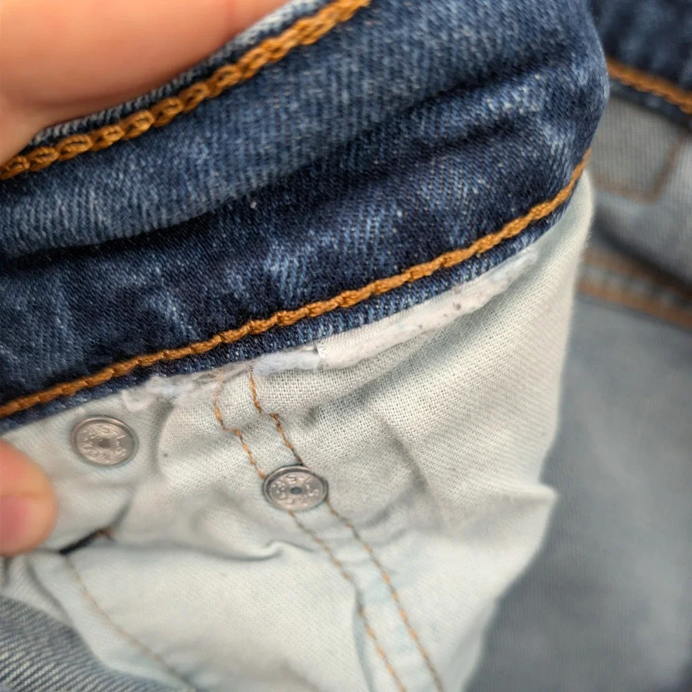 Levi's Jeans Mens 33x29 Blue 569 Loose Straight Leg Denim Red Tab Zip Fly‎ Baggy